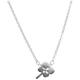 Collier SMART JEWEL "Kleeblatt, Silber 925" Halsketten Gr. 45 cm, Silber 925 (Sterlingsilber), silberfarben (silber) Damen Colliers