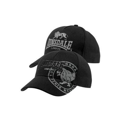 Baseball Cap LONSDALE, Herren, schwarz, Obermaterial: 100% Baumwolle, unifarben, sportlich, Caps