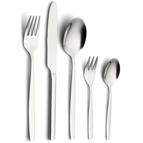 „Besteck-Set ECHTWERK „“Positano““ Essbesteck-Sets Gr. 30 tlg., silberfarben Besteckgarnituren Tafelbesteck, Edelstahl 1810, silber, Geschenkkassette, 30-tlg“