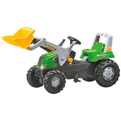 Tretfahrzeug ROLLY TOYS "Junior RT", grün, Tretfahrzeuge, KinderB:53cm H:53cm T:142cm, Kunststoff, Kindertraktor mit Lader, B:53cm H:53cm T:142cm