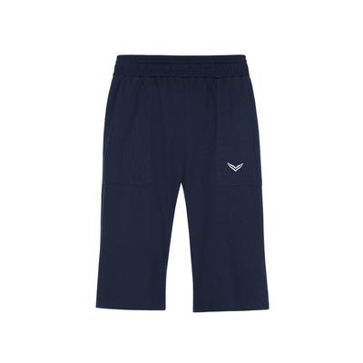 Jerseyhose TRIGEMA "TRIGEMA Bermuda aus Single-Jersey", Damen, Gr. XXL, US-Größen, blau (navy), 100% Baumwolle, casual, Hosen Image