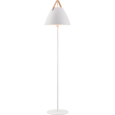 Stehlampe "Strap", braun (weiß, braun), Ø 36cm H: 154cm, DESIGN FOR THE PEOPLE, Lampen