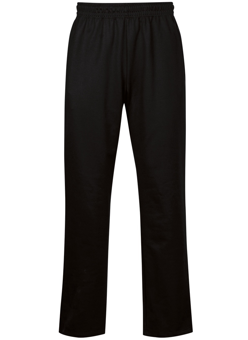 Sweathose TRIGEMA "TRIGEMA Freizeithose aus Sweat-Qualität", Damen, Gr. L, US-Größen, schwarz, 70% Baumwolle, 30% Polyester, Hosen Sweathose
