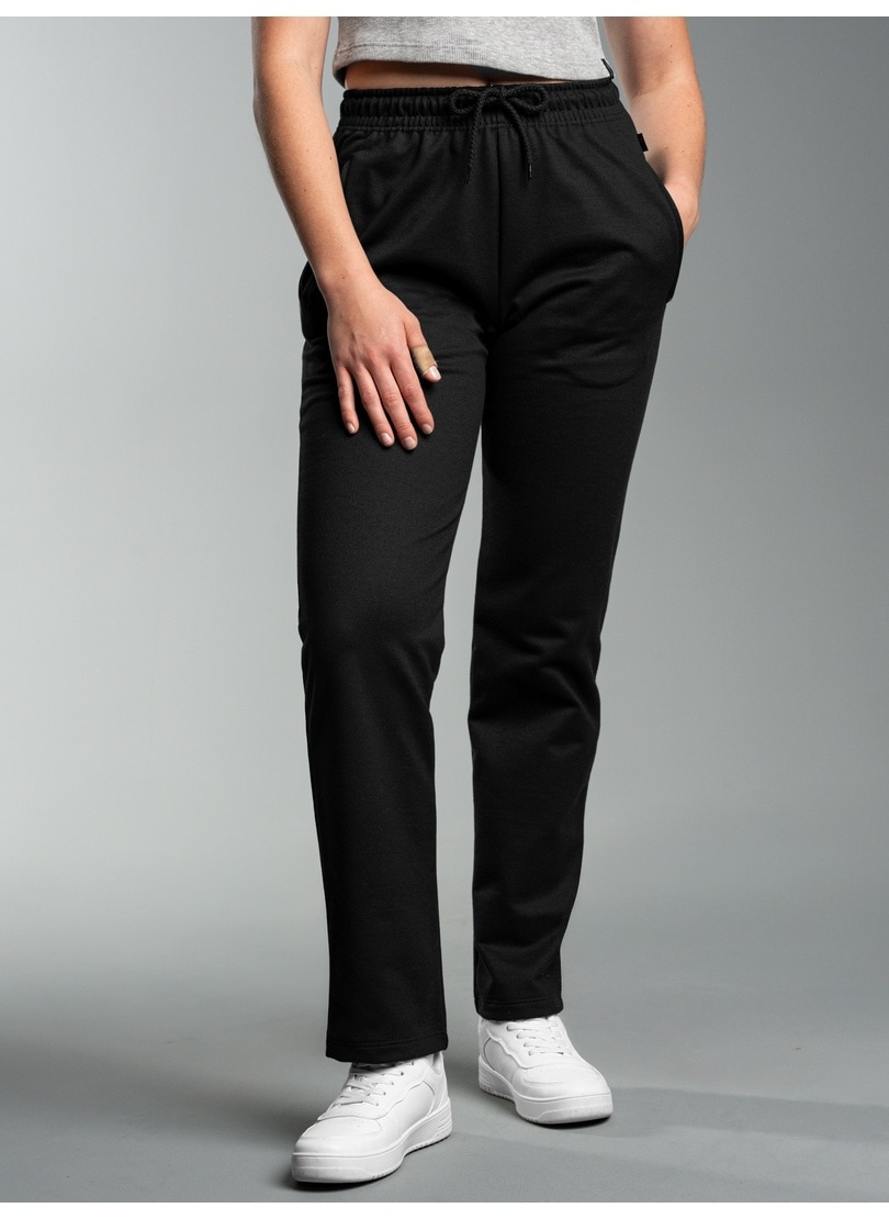 Sweathose TRIGEMA "TRIGEMA Freizeithose aus Sweat-Qualität", Damen, Gr. XXL, US-Größen, schwarz, 70% Baumwolle, 30% Polyester, Hosen Sweathose