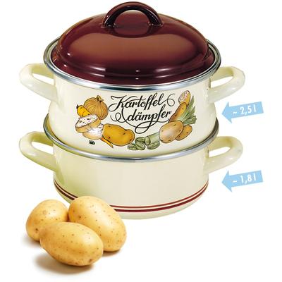 Dampfgartopf ELO, beige (beige, braun), Ø:18cm, Töpfe, Dampfkochtopf, Induktion Image