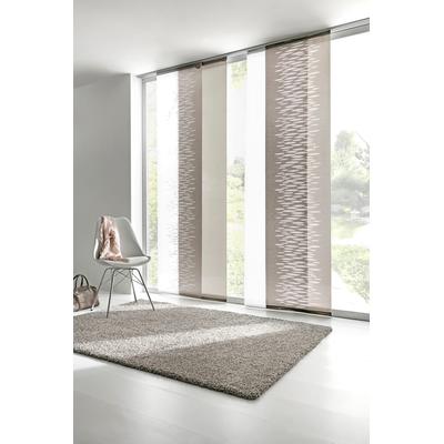 Schiebegardine HEINE HOME Gr. 1, grau (taupe), B:60cm H:145cm, Polyester, Gardinen Image