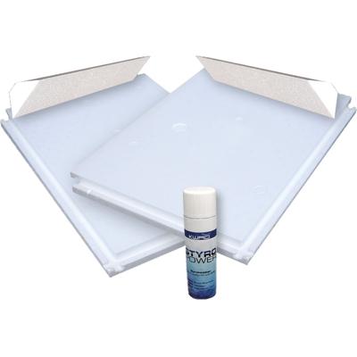 Styroporplatte KWAD "Bodenisolations-Set", weiß, B:370cm H:2,5cm L:730cm, Styropor, Dämmmaterialien, für Ovalpool »Steely Deluxe Heat«