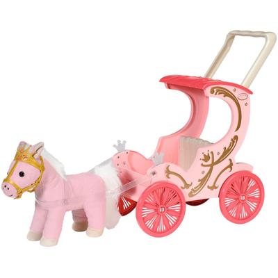 Puppenkutsche BABY ANNABELL "Little Sweet Kutsche & Pony" Puppenwagen rosa Kinder mit Lichteffekten