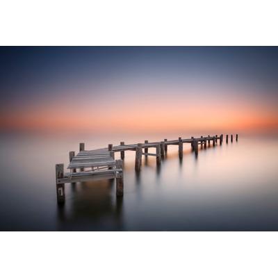 Fototapete PAPERMOON "Photo-Art JOSE BEUT, ALTER PIER II", bunt, B:5,00m L:2,80m, Vlies, Tapeten Image