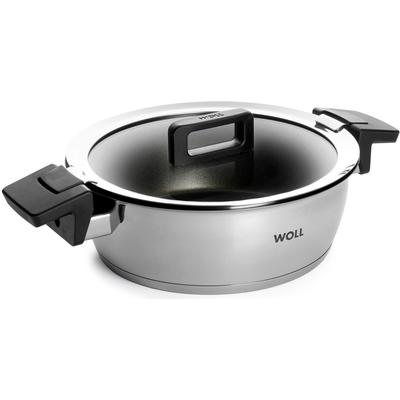 Bratentopf WOLL "Concept", silber (silberfarben), H:8cm Ø:24cm, Töpfe, Induktion