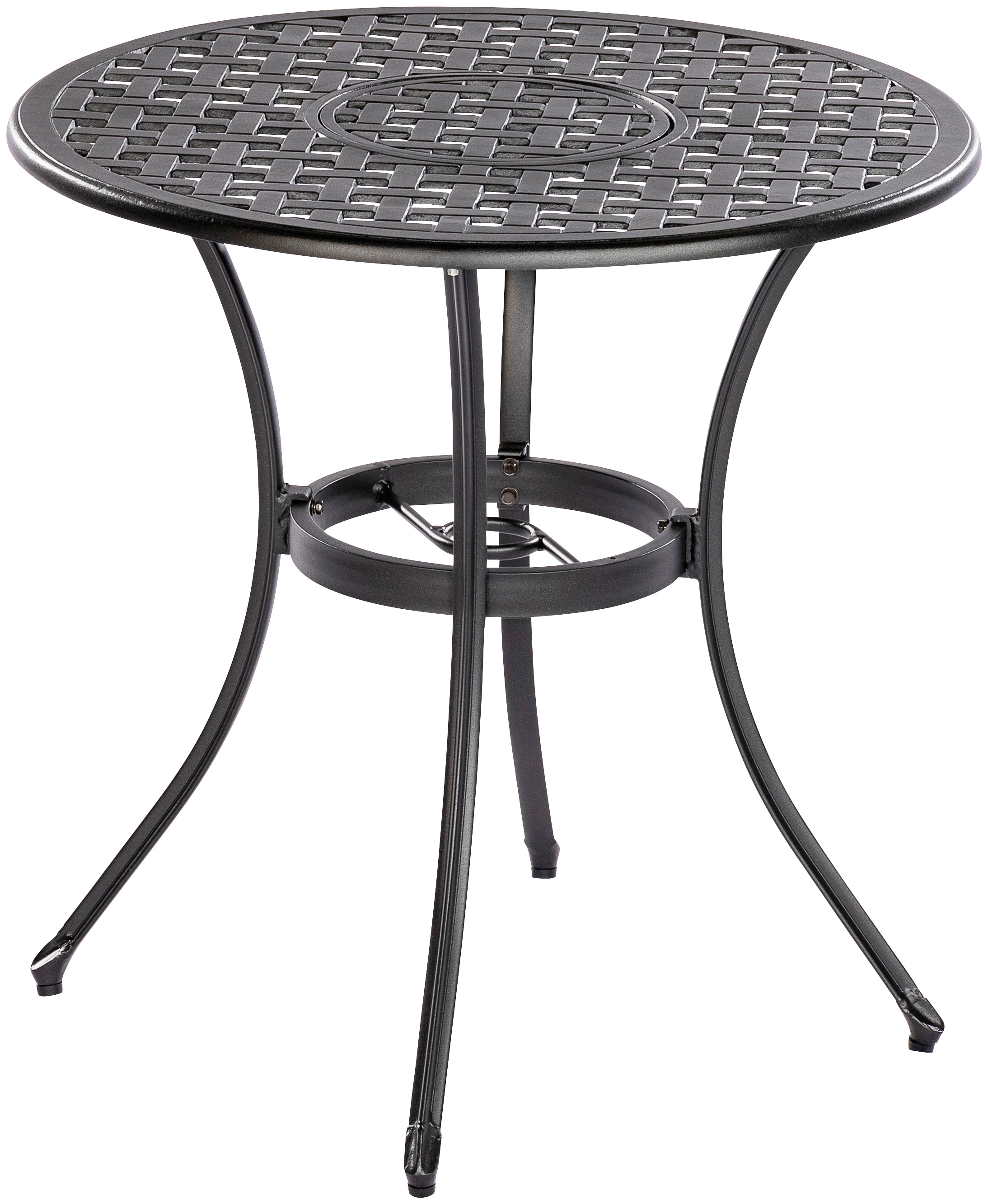 Gartentisch MERXX "Rhodos", grau (graphit), B:70cm H:75cm T:70cm, Tische Image