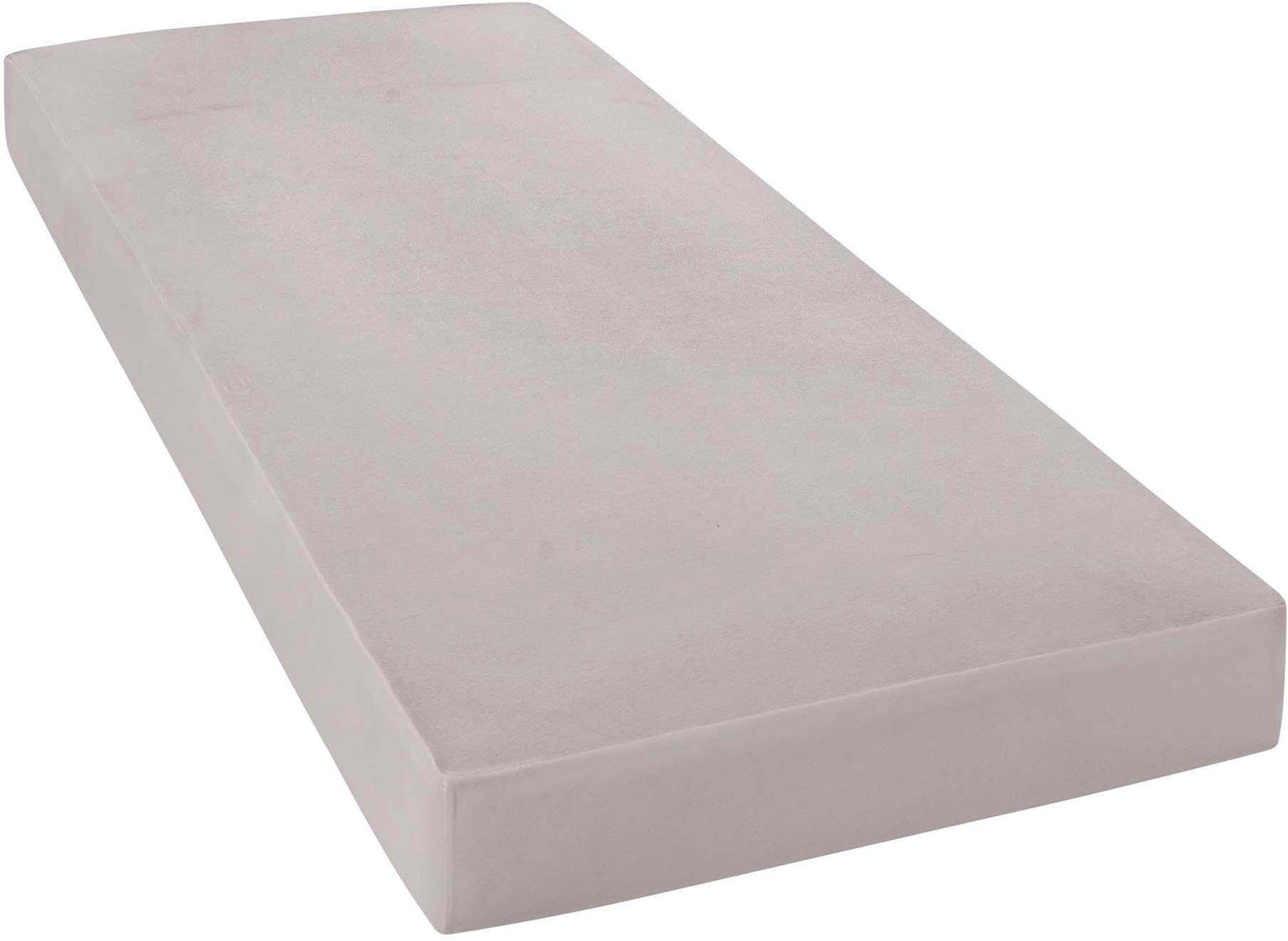 Spannbettlaken JANINE "MAKO-FEINJERSEY 5007", grau (platinfarben), L:200cm, Mako-Jersey, Obermaterial: 100% Baumwolle, Bettlaken, aus 100% Baumwolle, für Matratzen bis 26 cm Höhe Image