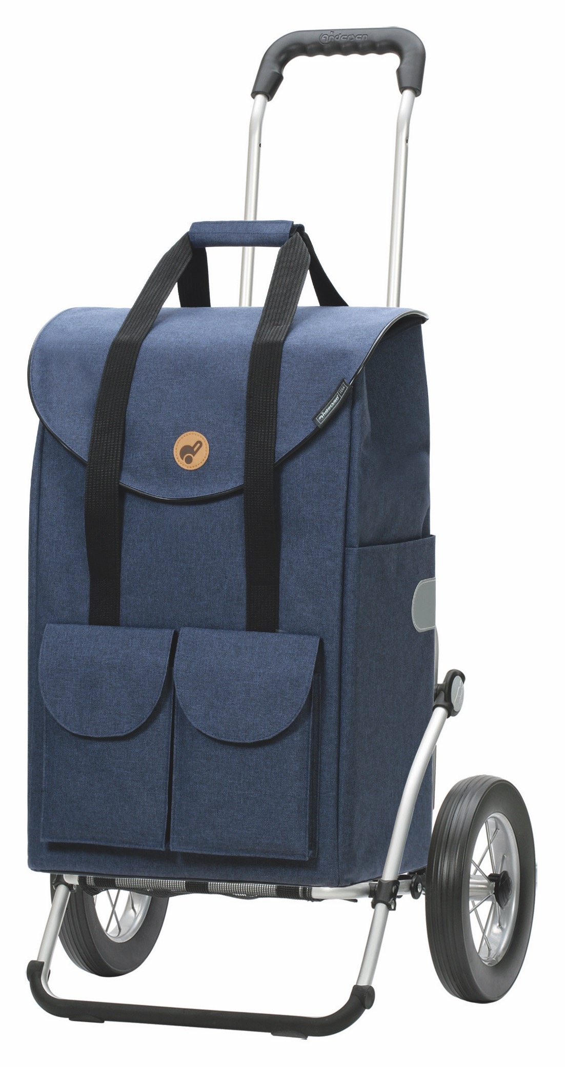 Einkaufstrolley ANDERSEN "Royal Shopper Jacob", blau, B:50cm H:107cm T:30cm, Polyester, Einkaufskörbe Image