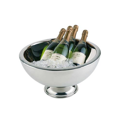 Wein- und Sektkühler APS Eiskübel silberfarben Baraccessoires Weinaccessoires