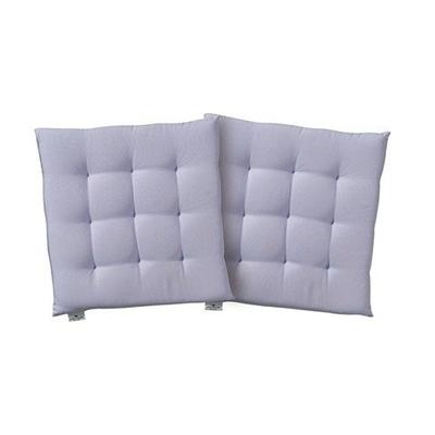 Sitzkissen TOM TAILOR HOME "Dove", lila (flieder, unifarben), B:40cm L:40cm, Baumwolle, Dekokissen_Sitzkissen_Kissenhüllen, TOM TAILOR unifarbenes, abgestepptes Sitzkisssen DOVE, 2er Pack Image