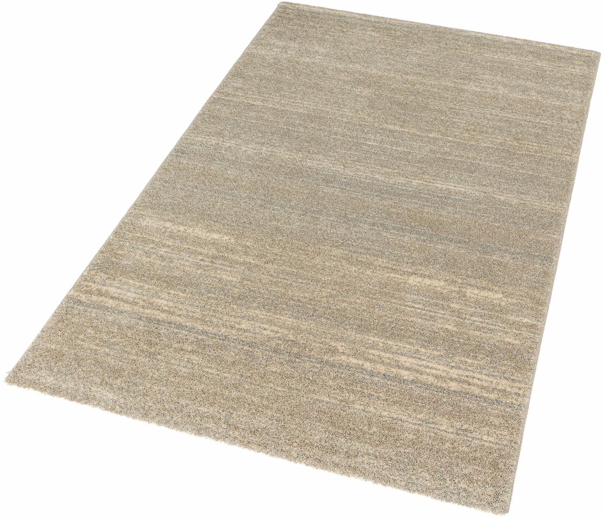 Teppich ASTRA "Samoa Melange" Gr. 2, beige, B:80cm H:20mm L:150cm, Kunstfaser, Teppiche, Teppich, hochwertiger Kurzflor, Wohnzimmer, in vielen Farben