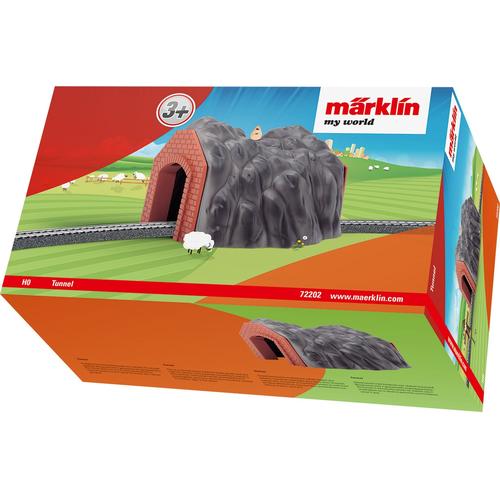 "Modelleisenbahn-Tunnel MÄRKLIN ""Märklin my world - Tunnel 72202"" Modelleisenbahn-Erweiterungen grau (grau, braun) Kinder Schienen Zubehör Modelleisenbahn-Erweiterungen"