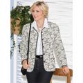 Jackenblazer CLASSIC "Blazer" Gr. 44, grau (grau, gemustert) Damen Blazer