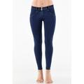 Jeggings FREDDY "WRUP2RC002ORG" Gr. XL (42), N-Gr, bunt (darkblue, gelb) Damen Hosen Stoffhosen