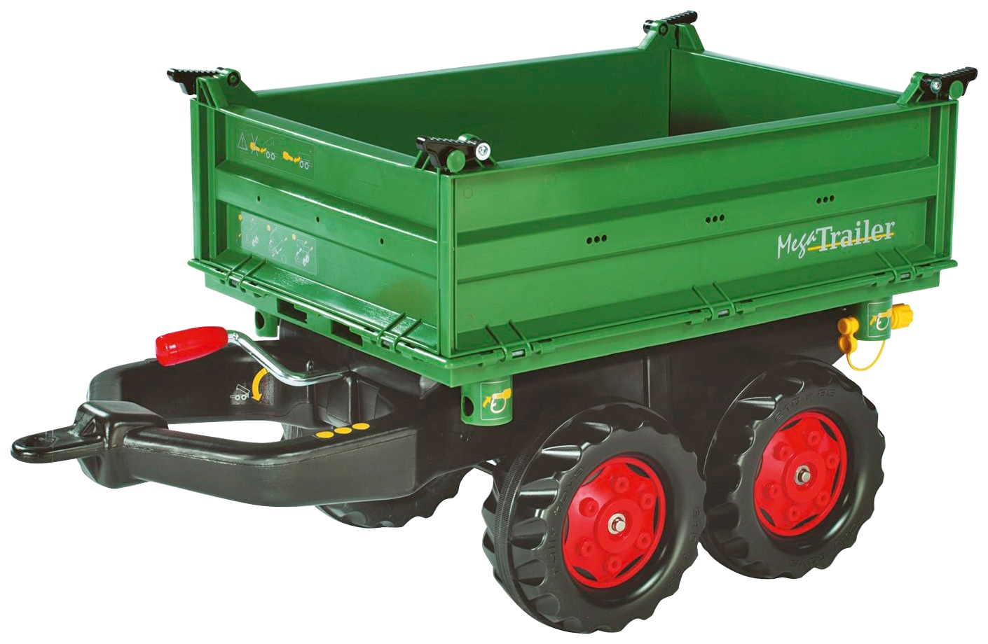 Kinderfahrzeug-Anhänger ROLLY TOYS "Mega Trailer", grün, Spielfahrzeug-Anhänger, KinderB:45cm H:47cm L:88cm, Kunststoff, für Trettraktoren, B:45cm H:47cm L:88cm
