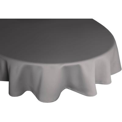 Tischdecke WIRTH "NEWBURY" Gr. 1, grau, B:120cm L:160cm, Polyester, Baumwolle, Tischdecken, oval Image