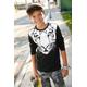 Langarmshirt KIDSWORLD "WHITE TIGER" Gr. 176/182, schwarz Jungen Shirts Langarm