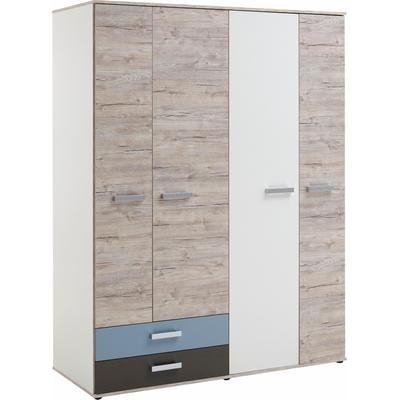 Mehrzweckschrank FMD "Nona 9", bunt (weiß, sandeichefarben, bunt), B:149,5cm, Schränke Image