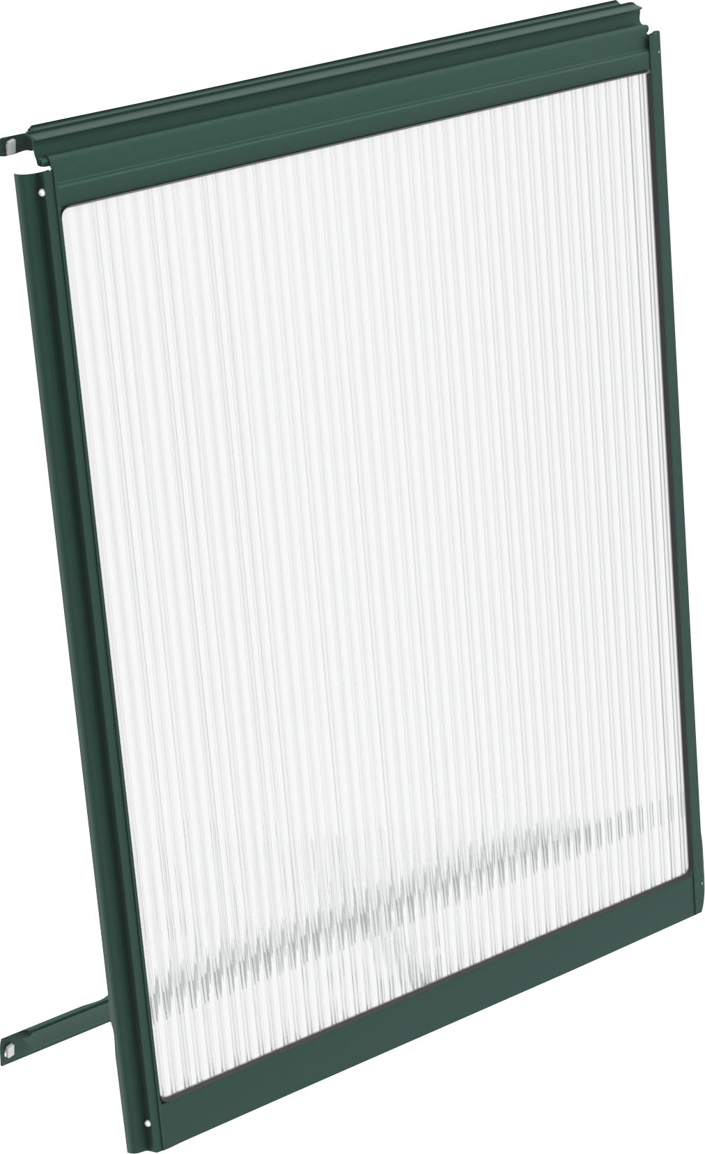 Fenster VITAVIA "für Venus, Apollo, Calypso, Freya, Dione u.a.", grün (smaragd), Aluminium, Fenster, Gewächshausfenster, Alu, mit Hohlkammerplatte 6 mm