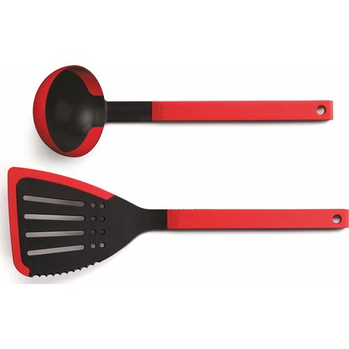 „Kochbesteck-Set WOLL „“Cook it““ Kochbesteck-Sets rot (rot, schwarz) Kochbesteck“