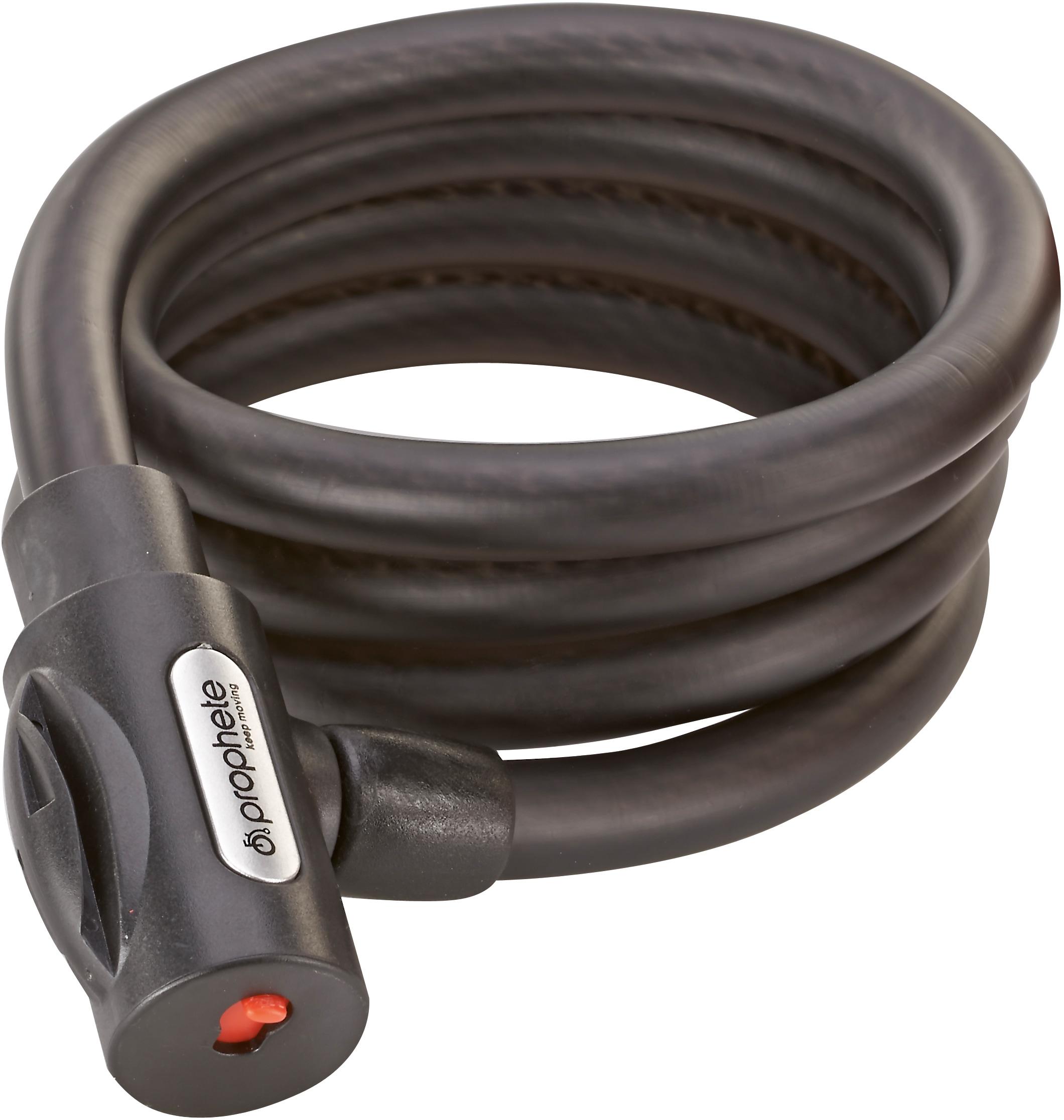 Spiralschloss PROPHETE, schwarz, SicherheitsschlösserL:150cm, L:150cm