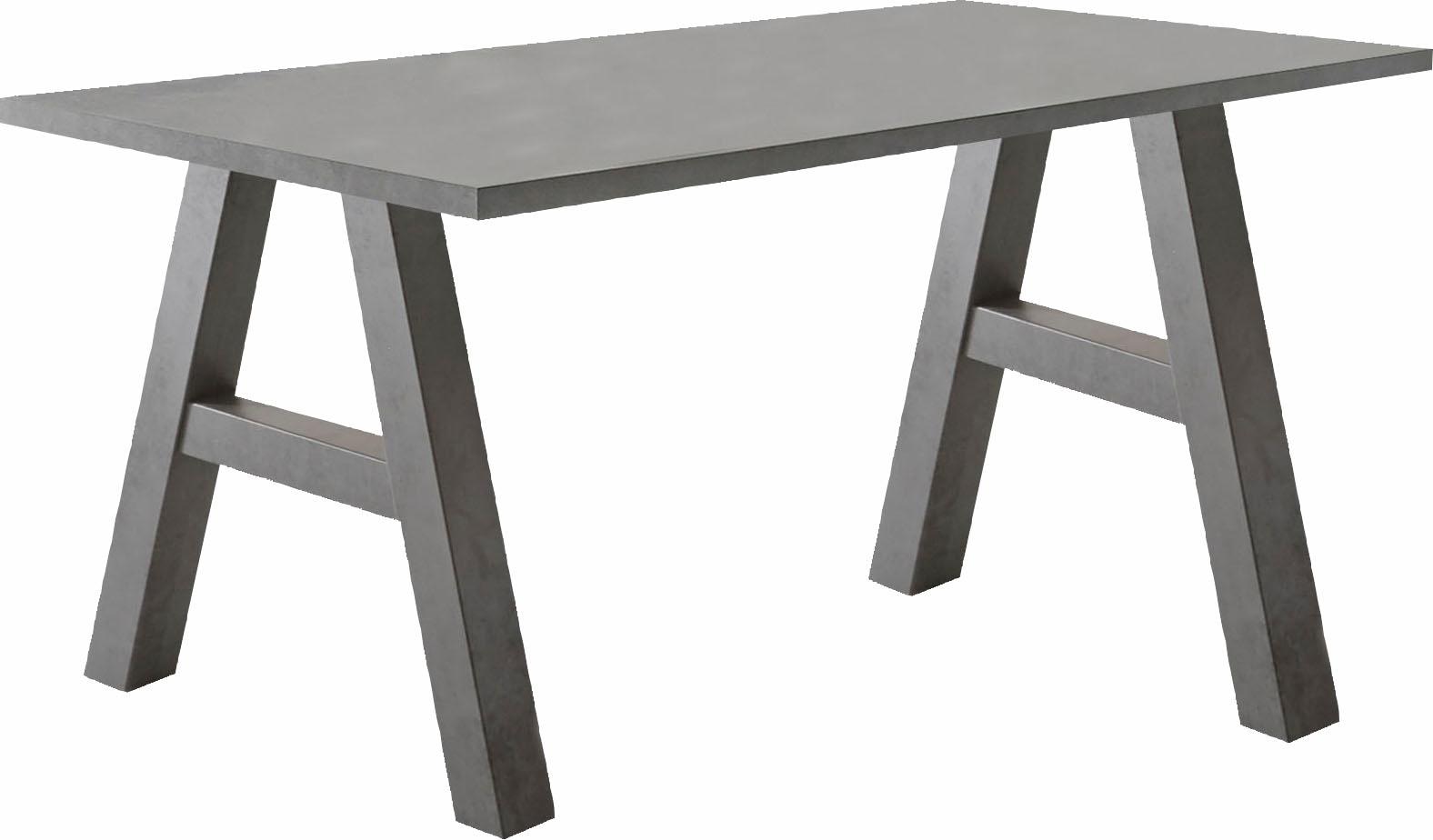 Schreibtisch MÄUSBACHER "Mio", grau (graphit), B:140cm H:75cm T:70cm, Tische, Schreibtisch