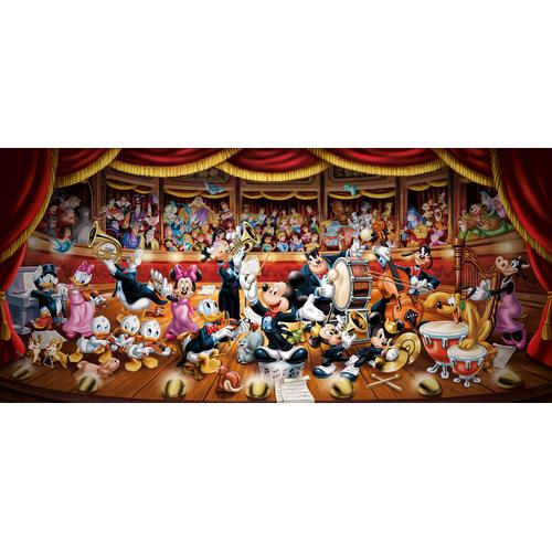 "Puzzle CLEMENTONI ""Panorama High Quality Collection, Disney Orchester"" Puzzles bunt Kinder Puzzle Made in Europe"