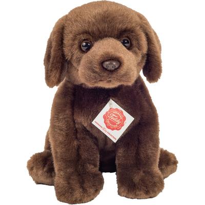 Kuscheltier TEDDY HERMANN "Labrador sitzend dunkelbraun 25 cm" Plüschfiguren braun Kinder zum Teil aus recyceltem Material