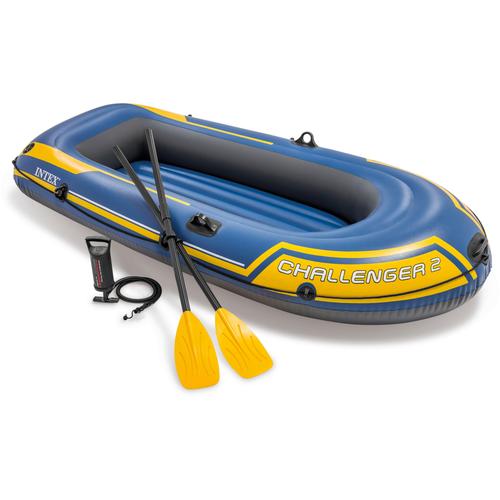 "Schlauchboot INTEX ""Challenger 2"" Kleinboote gelb (gelb, blau) Wasserspielzeug"
