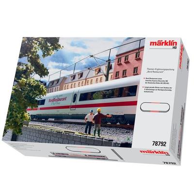 Personenwagen MÄRKLIN "Ergänzungsset BordRestaurant ICE 2, Wechselstrom - 78792" Modelleisenbahn-Fahrzeuge weiß Kinder Loks Wägen