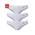 Bikinislip S.OLIVER Gr. 32/34 (S), 3 St., weiß Damen Unterhosen Bikini Slips