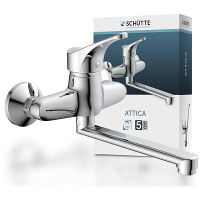 Spültischarmatur SCHÜTTE "Attica", grau (chrom), B:20,5cm H:17,8cm T:26,5cm, Armaturen Image