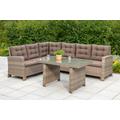 Gartenlounge-Set MERXX "Salerno" Sitzmöbel-Sets grau (grau, beige) Outdoor Möbel