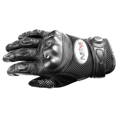 Motorradhandschuhe NERVE "KQ07" Gr. L, schwarz, Handschuhe, L, Leder
