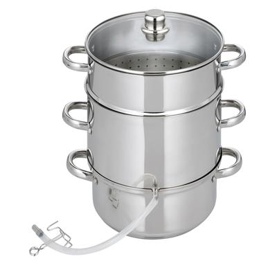 Einkochtopf "Entsafter Galactica", silber (edelstahlfarben), B:26cm H:33cm Ø:26cm, Töpfe, Ø 26 cm, Induktion Image