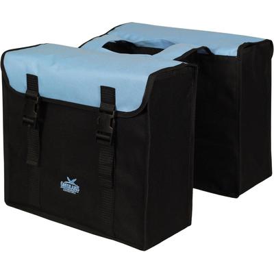 Fahrradtasche "Greenlands Doppel Fahrradtasche", blau, GREENLANDS BICYCLE BAGS, Taschen, B/H/T: 40cm x 14cm x 40cm, Polyester, B:40cm H:14cm T:40cm Image