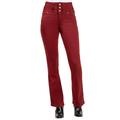 5-Pocket-Jeans INSPIRATIONEN Gr. 22, Kurzgrößen, rot (dunkelrot) Damen Jeans 5-Pocket-Jeans