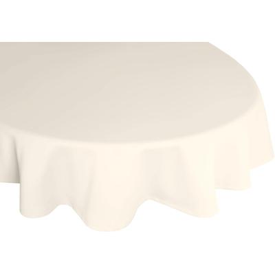 Tischdecke WIRTH "NEWBURY" Gr. 1, beige (creme), Ø:160cm, Polyester, Baumwolle, Tischdecken, rund Image