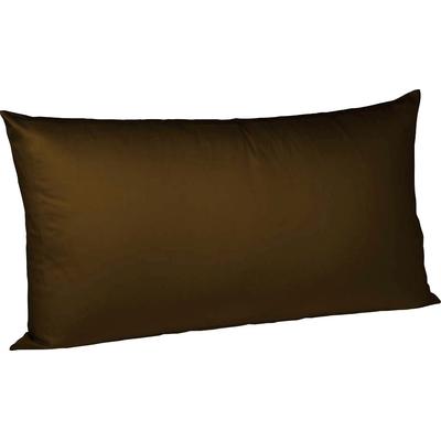 Kissenbezüge FLEURESSE "Colours", braun (mokka), B:40cm L:80cm, Interlock-Jersey, Obermaterial: 100% Baumwolle, Kissenbezüge, edler, bügelfreier Interlock-Jersey aus 100% Baumwolle Image