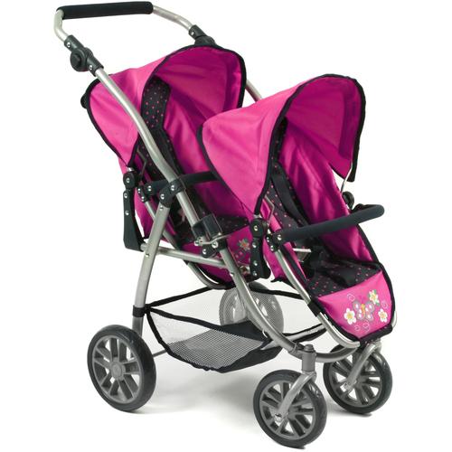 „Puppen-Zwillingsbuggy CHIC2000 „“Vario Navy Pink““ Puppenwagen bunt (navy pink) Kinder Puppenwagen -trage“