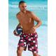 Badeshorts BUFFALO Gr. XL (54/56), N-Gr, bunt (rot, marine, kariert) Herren Badehosen Badeshorts