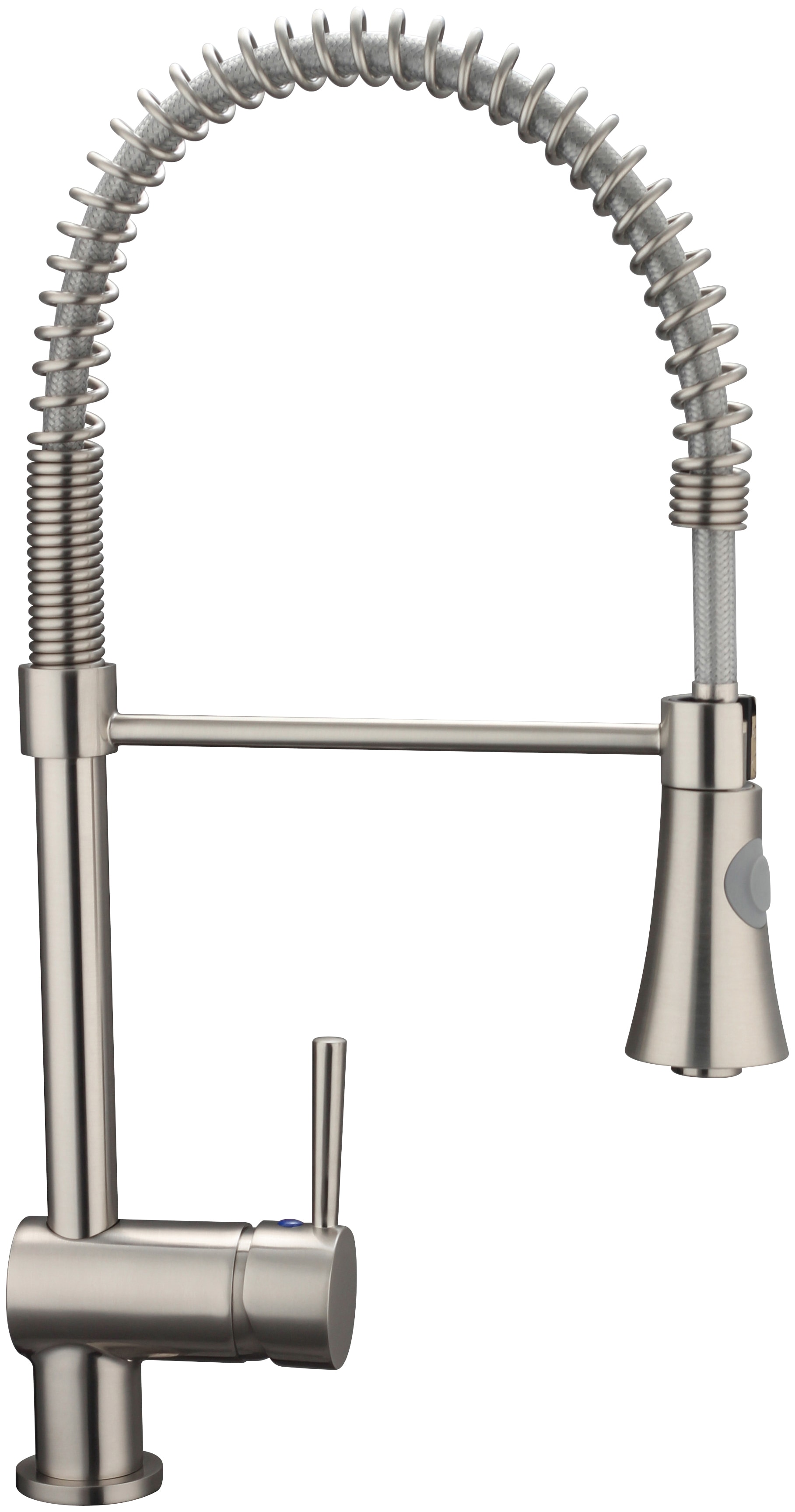 Spültischarmatur SCHÜTTE "Cornwall", grau (edelstahl), B:5,2cm H:52cm T:24cm, Kunststoff, Messing, Metall, Armaturen, Niederdruck Armatur Küche, Wasserhahn ausziehbar, 360 schwenkbar