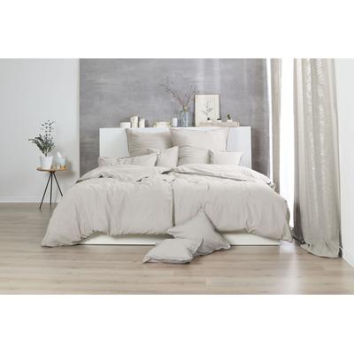 Bettwäsche PRIMERA "Stone-Washed in Gr. 135x200, 155x220 oder 200x200 cm", beige (leinen), B/L: 200cm x 200cm, 2 St., Renforcé, B/L: 80cm x 80cm & 80cm x 80cm, Renforcu00e9, Obermaterial: 100% Baumwolle, Bettwäsche, 100% Baumwolle, Bettwäsche in... Image