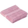 Gästehandtuch GÖZZE "New York", rosa (altrosa), B:30cm L:50cm, Frottier, Obermaterial: 100% Baumwolle, Handtücher (Packung), im Set, moderne Uni-Farben, mit strukturierter Borte, reine Baumwolle