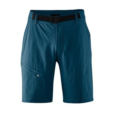 Fahrradhose GONSO "Arico Basic", Herren, Gr. S, Normalgrößen, blau (dunkelblau), 90% Polyamid, 10% Elastan, Hosen, kurze Herren Radhose mit Sitzpolster, wasserabweisend, inkl. Gürtel Image